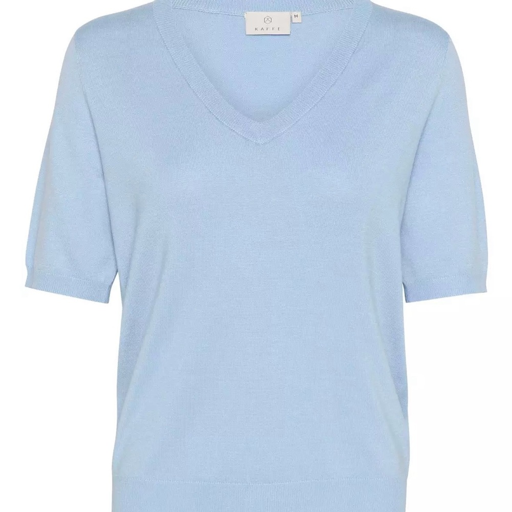 AFF Women's Light Blue V-Neck Sweater